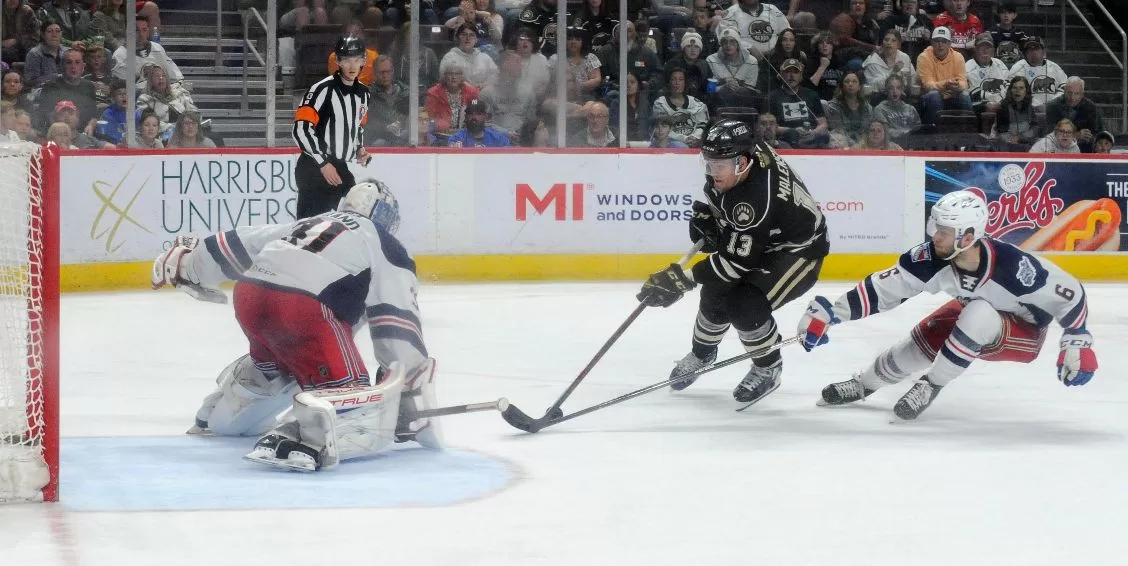 Beck Malenstyn looks to impress at this year's Capitals Training Camp. Photo by Carl Minieri.