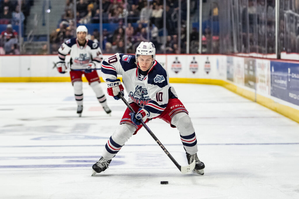 Hartford Wolf Pack forward Adam Sýkora, 12/28/24.