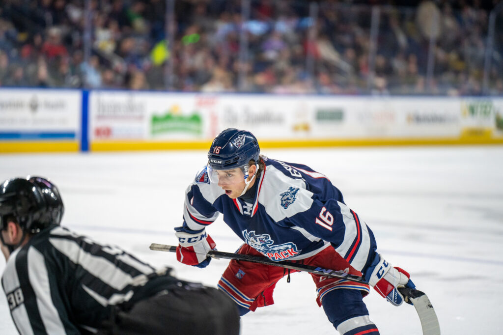 Jake Leschyshyn of the Hartford Wolf Pack, 12/27/24.