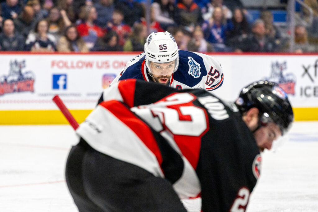 Alex Belzile of the Hartford Wolf Pack, 11/25/23.