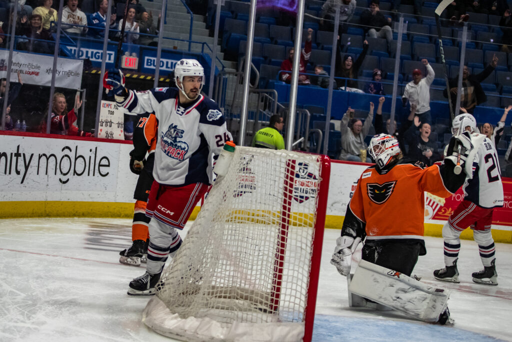 Bo Groulx of the Hartford Wolf Pack, 11/28/24.