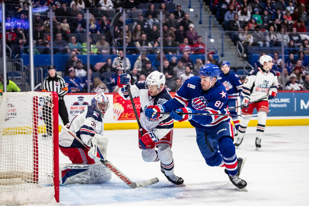 Chad Ruhwedel of the Hartford Wolf Pack, 1/25/25.