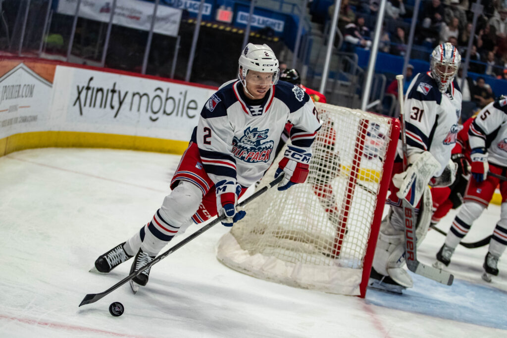 Chad Ruhwedel of the Hartford Wolf Pack, 12/6/24.