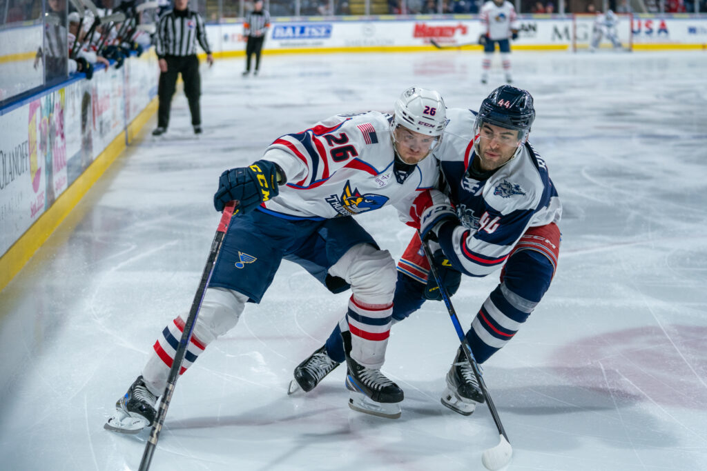 Matthew Robertson of the Hartford Wolf Pack, 1/26/25.