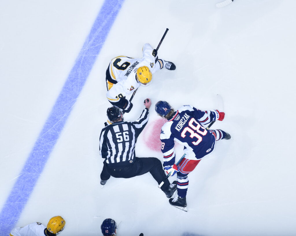 Ryder Korczak of the Hartford Wolf Pack, 1/4/25.