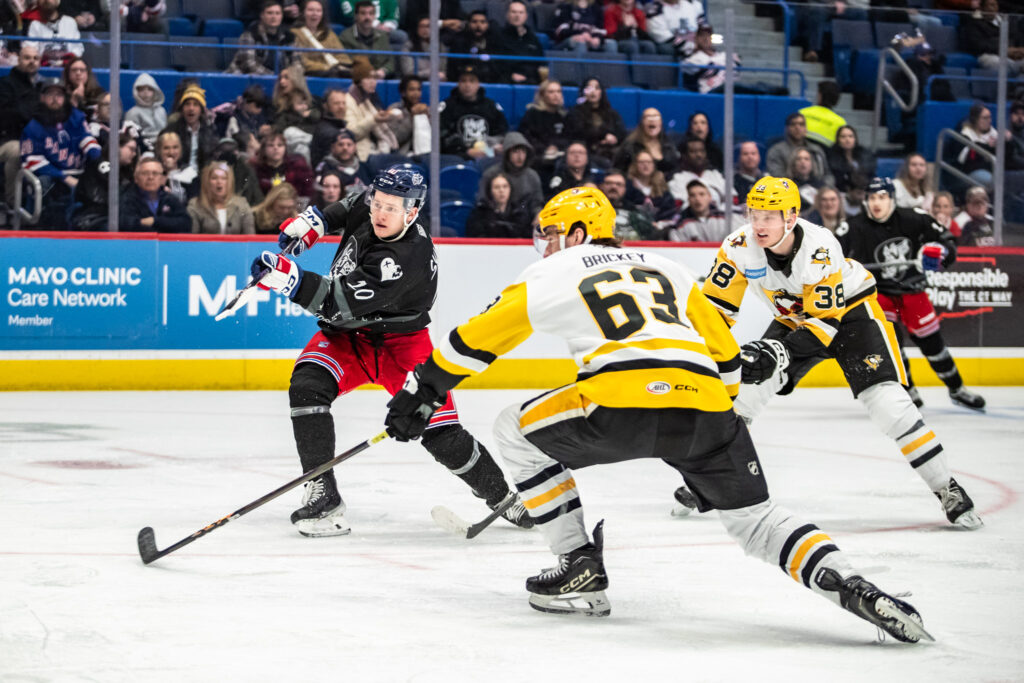 Adam Sykora of the Hartford Wolf Pack, 2/21/2025.