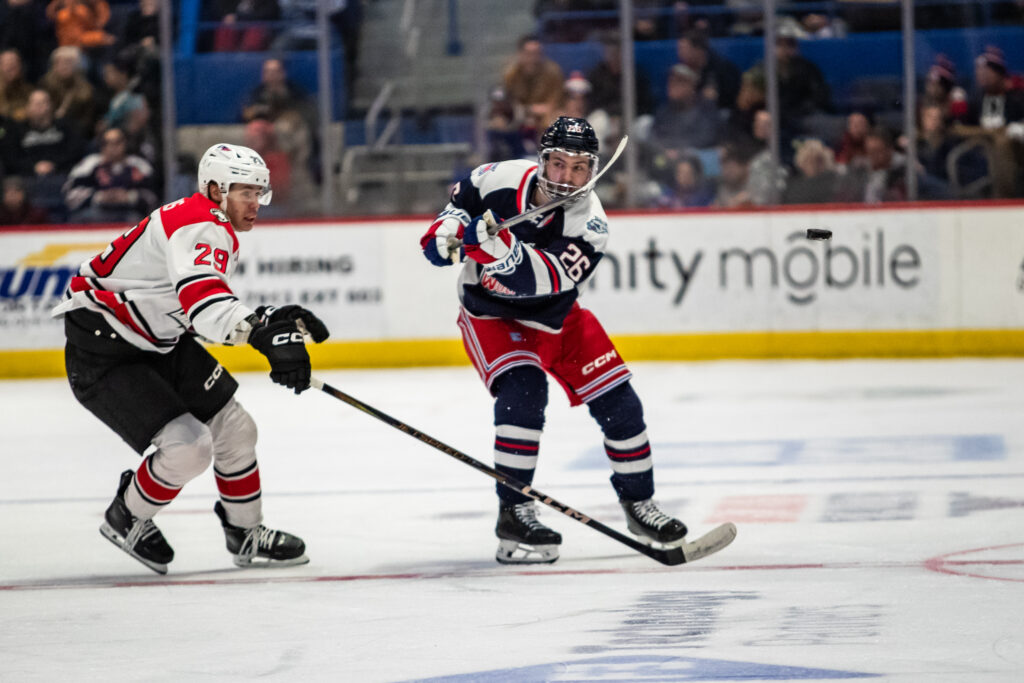 Erik Brännström of the Hartford Wolf Pack, 2/7/25.