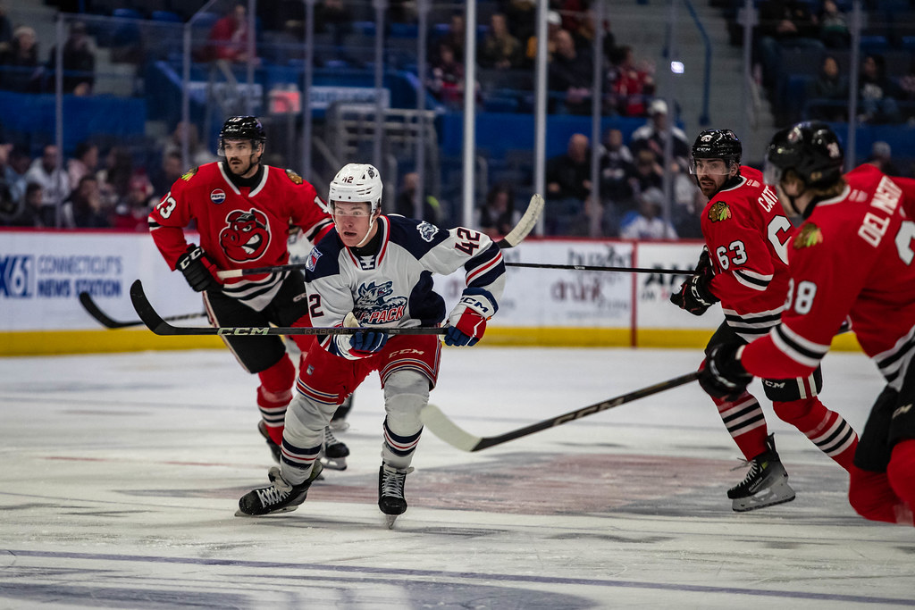 Jaroslav Chmelar of the Hartford Wolf Pack, 12/7/24