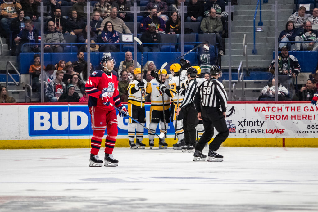 Hartford Wolf Pack vs. Wilkes-Barre Scranton Penguins, 3/8/25.